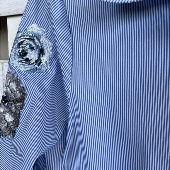 INC International Concepts Blue Button Down Shirt - Picture 7 of 8